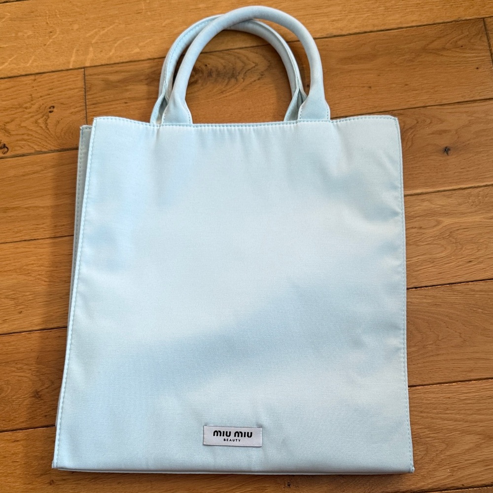 Miu Miu Sky Blue Tote Bag